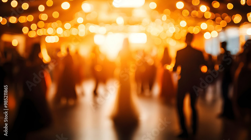Blurred Silhouette of Peopl...