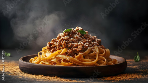 Steaming Fettuccine with Bo...