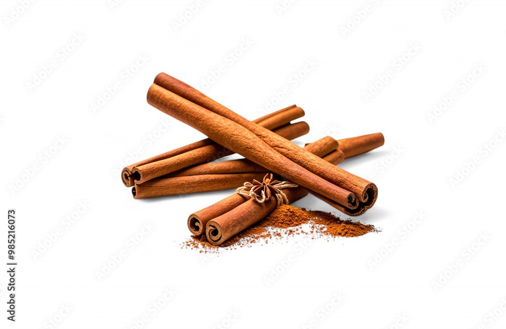cinnamon isolated white background cinnamon isolated white background
