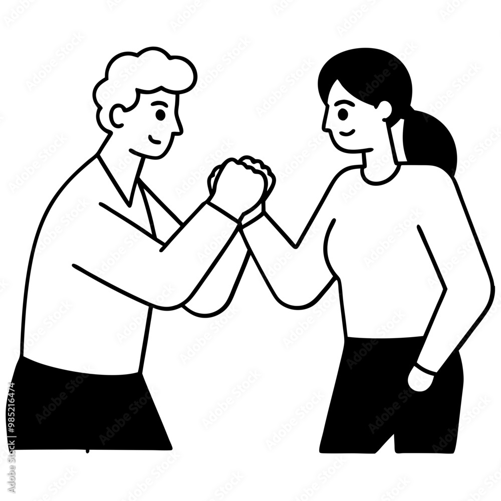 colleagues-are-engaged-in-arm-wrestling-competing- colleagues-are-engaged-in-arm-wrestling-competing-