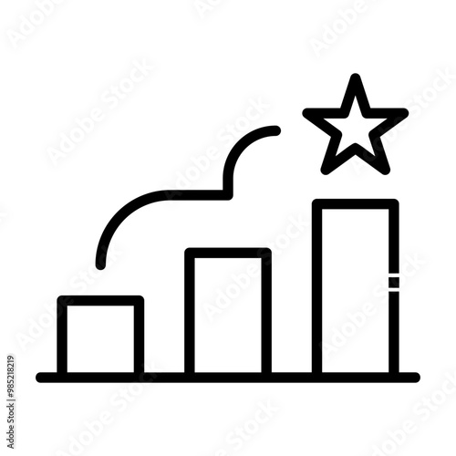 achievement Line Icon