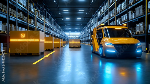 Warehouse Interior with Aut...