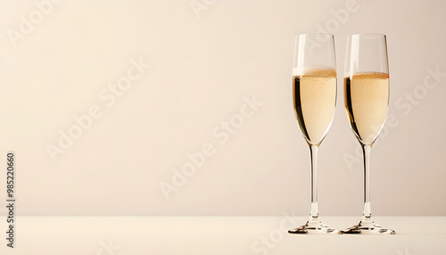 Cheers with Champagne for Celebration: Birthday, New Year, Promotion, Wedding, Party