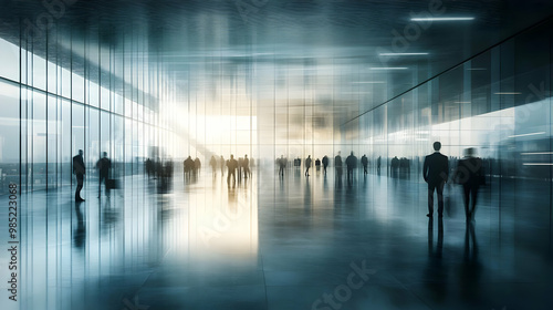 Businesspeople Walking in M...