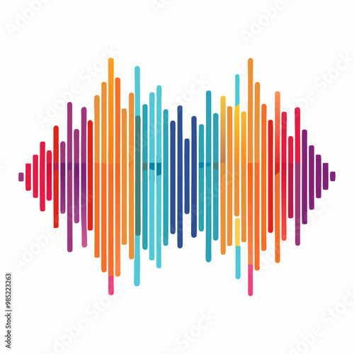 rainbow colored equalizer