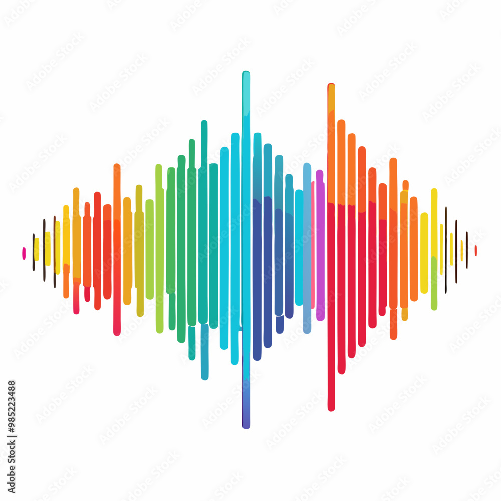 rainbow colored equalizer rainbow colored equalizer