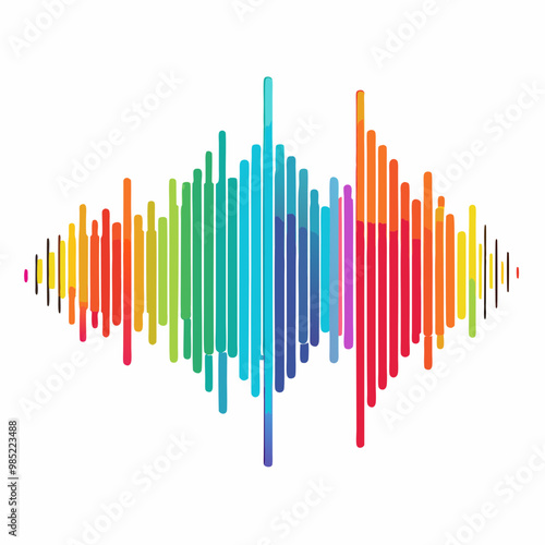 rainbow colored equalizer