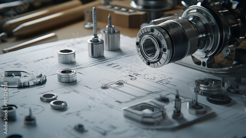 3D Illustration of Mechanic...