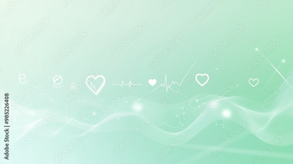 A minimalist healthcare-themed background in soft green gradients, with abstract medical icons like stethoscopes, heart symbols, and capsules.
Use for presentation, slide show, slide for brochure. A minimalist healthcare-themed background in soft green gradients, with abstract medical icons like stethoscopes, heart symbols, and capsules.
Use for presentation, slide show, slide for brochure.