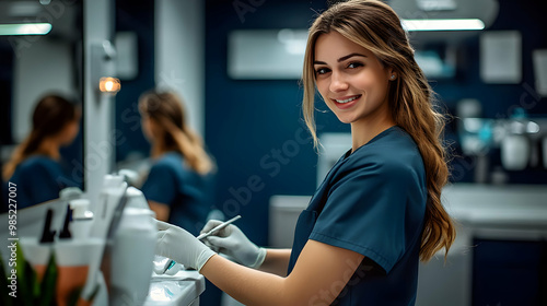 Smiling Dental Assistant in...