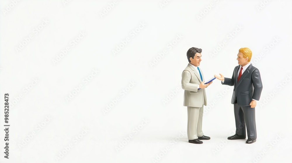 3D Businessmen Figurines Analyzing Strategies 3D Businessmen Figurines Analyzing Strategies