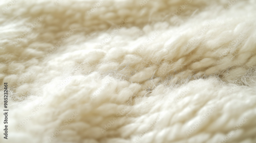 close-up of wool with a fluffy texture, the focus is on the intricate fibers, highlighting its warmth and comfort close-up of wool with a fluffy texture, the focus is on the intricate fibers, highlighting its warmth and comfort