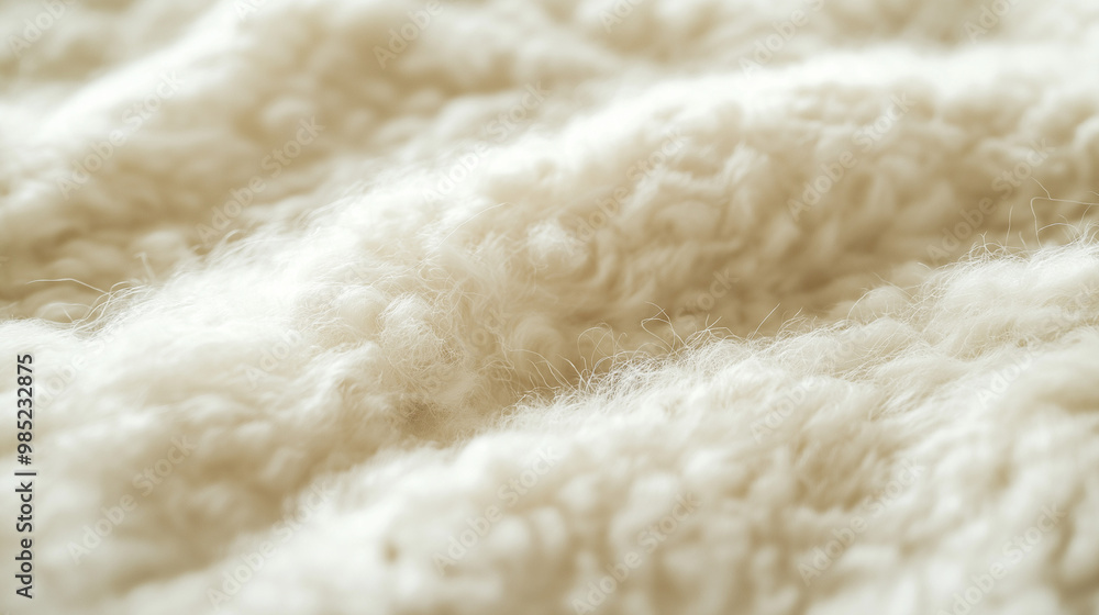 close-up of wool with a fluffy texture, the focus is on the intricate fibers, highlighting its warmth and comfort close-up of wool with a fluffy texture, the focus is on the intricate fibers, highlighting its warmth and comfort