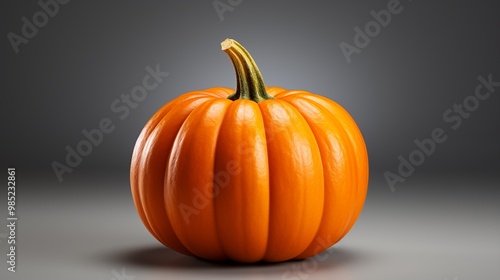 Single mini pumpkin isolated.