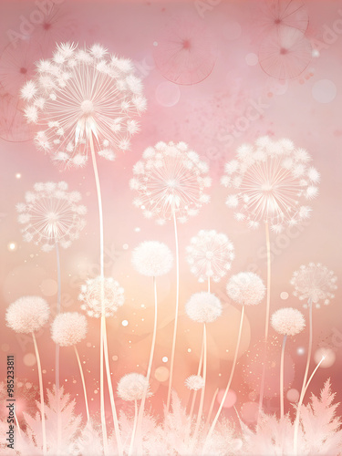 dandelion flower background