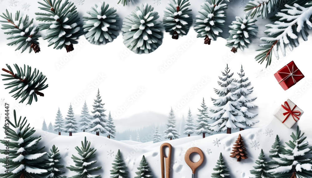 trees fir christmas wallpaper snow landscape winter vintage winter landscape christmas tree snow illustration background design wallpaper decoration abstract vintage forest fir countryside retro art