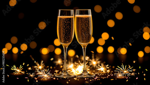  Cheers with Champagne for Celebration: Birthday, New Year, Promotion, Wedding, Party