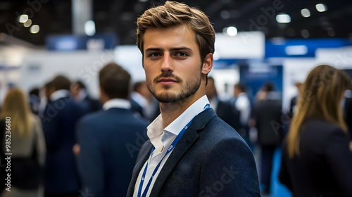 Man in Suit at Business Con...