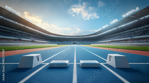 Stadium Running Track with ...