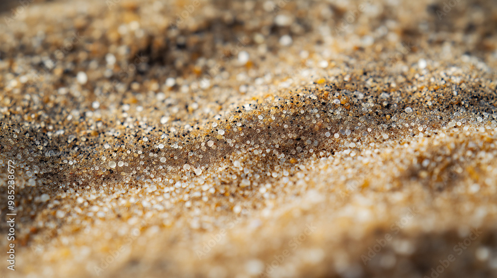 close-up of sand with a grainy texture, the focus is on the tiny particles, capturing the natural variations in color and shape close-up of sand with a grainy texture, the focus is on the tiny particles, capturing the natural variations in color and shape