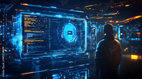 Futuristic Interface with M...