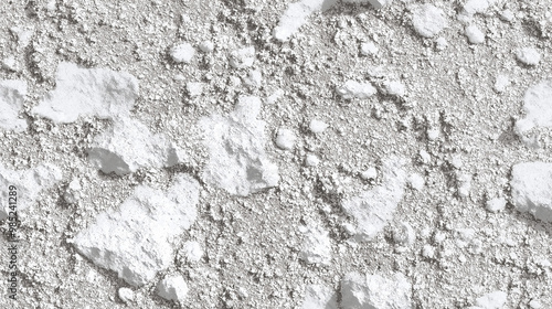 a seamless texture of chalky soil, with light, pale grey and white particles, the slightly coarse and alkaline soil surface gives a natural, airy feel, making it suitable for minimalist