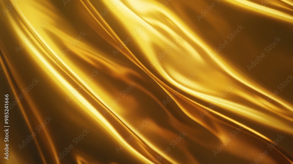 Golden Silk Fabric Texture Golden Silk Fabric Texture