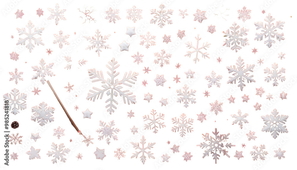 fiocchi neve sfondo rosso christmas frame christmassy red snow snow snowfall star star decoration flake bow christmas tree new year party mast greeting father santa creche fir white ticket picture