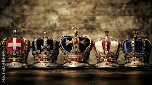 Five Royal Crowns - Illustr...