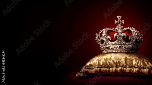 Golden Crown with Red Velve...