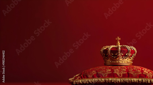 Golden Crown on Red Velvet ...