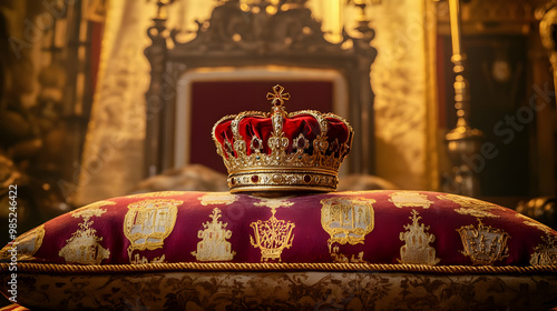 Golden Crown on Red Velvet ...
