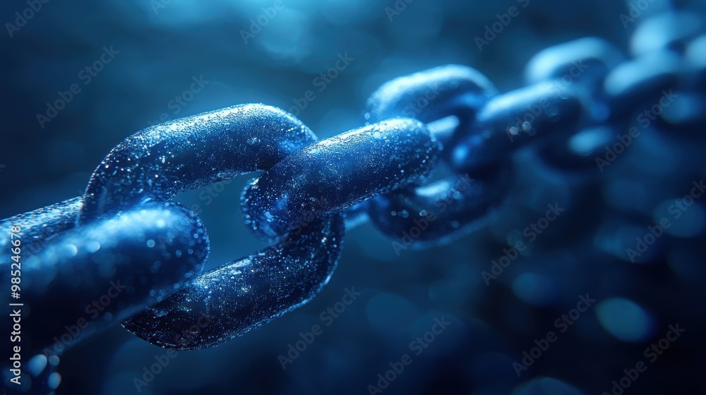 chain link icon on abstract blue background hyperlink chain symbol concept chain link icon on abstract blue background hyperlink chain symbol concept