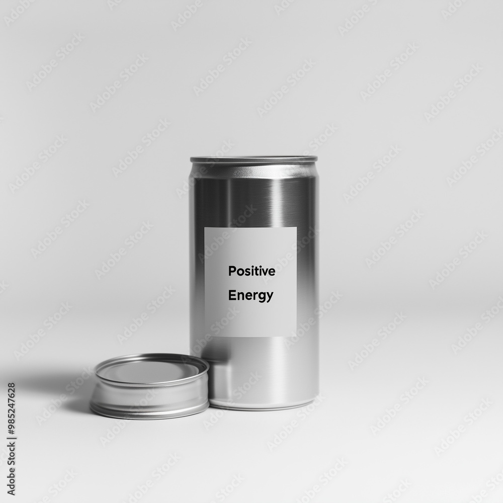 A can with the words A can with the words