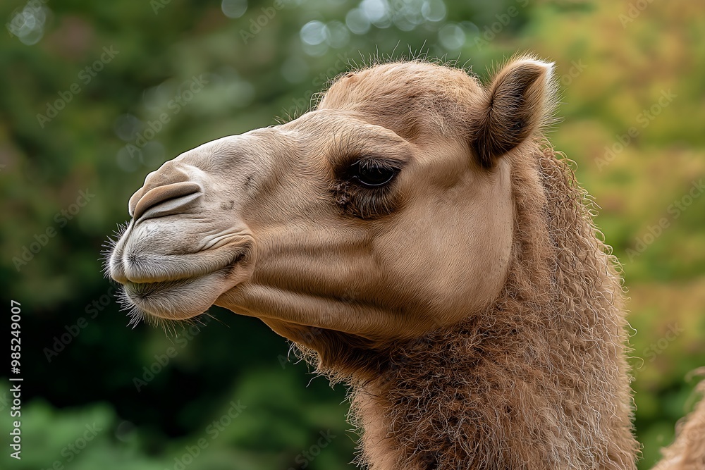 Obraz premium Wildlife Photography Of A Camel, Animal Photography, Camel Close-up, Camel Nature Photography, Animal Portrait Photography, High Quality Camel Image