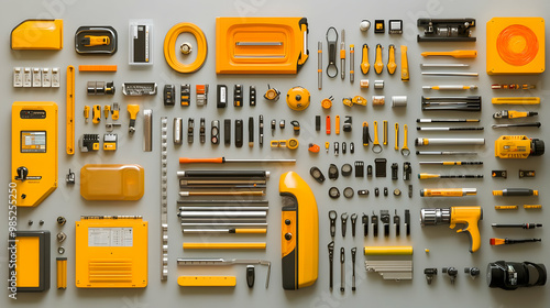 Yellow and Black Tool Illus...