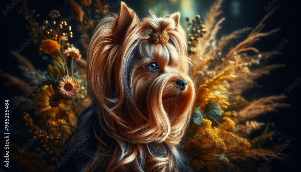 Naklejka premium Yorkshire Terrier