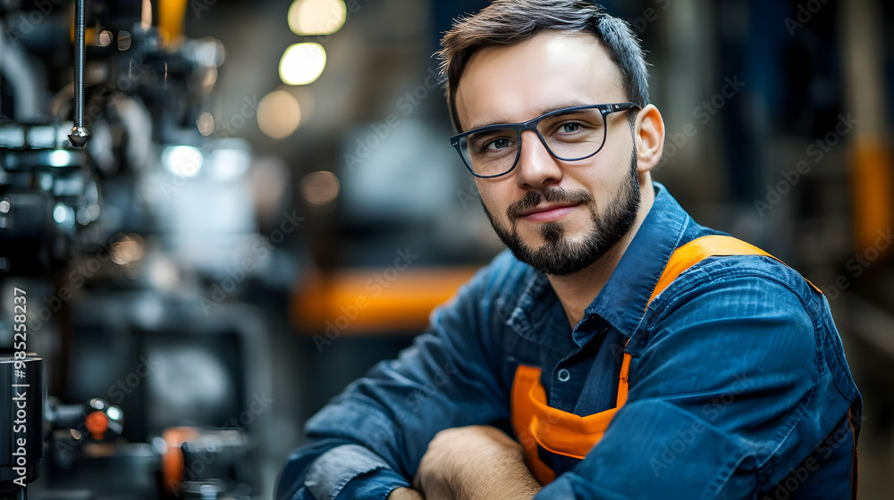 Factory Worker Portrait - Industrial Photography Factory Worker Portrait - Industrial Photography