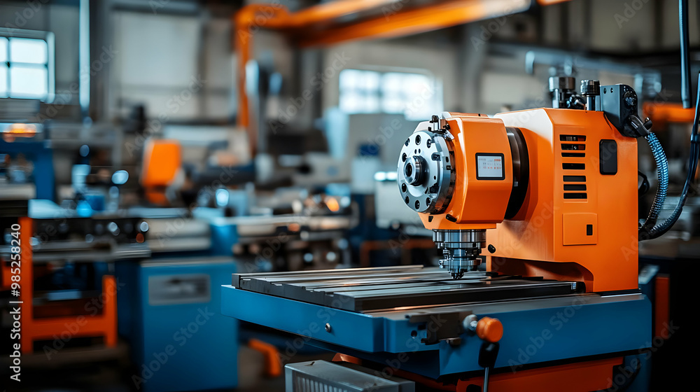 Fototapeta premium Industrial Machine in a Factory - Realistic Image