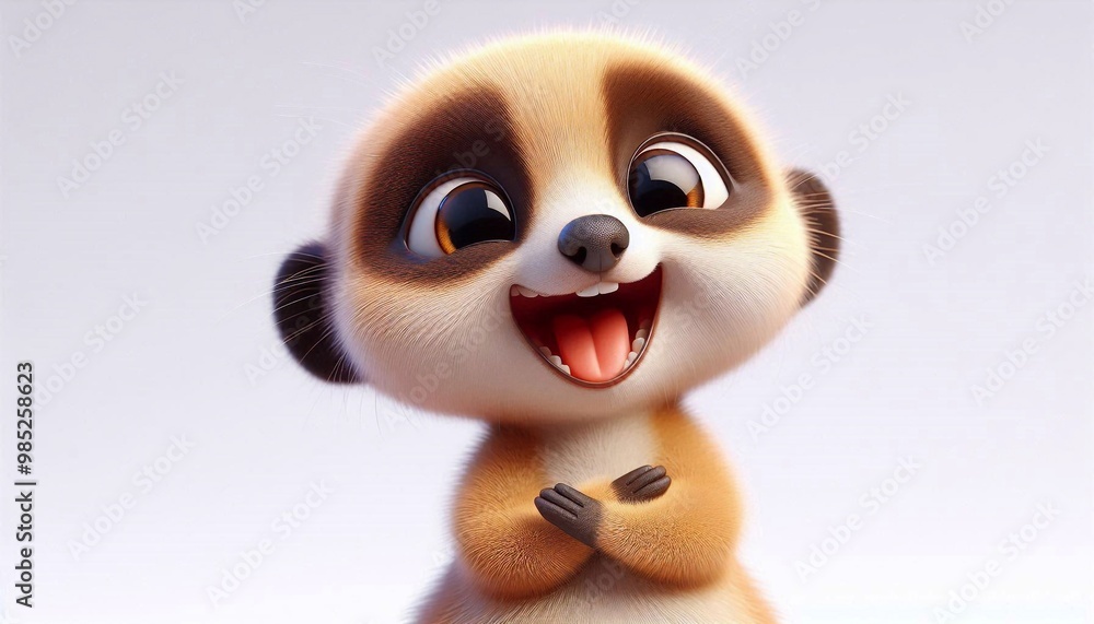 3D niedliches Erdmännchen