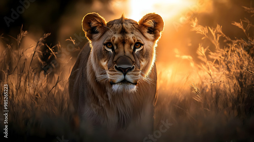 Lioness in the Golden Grass...
