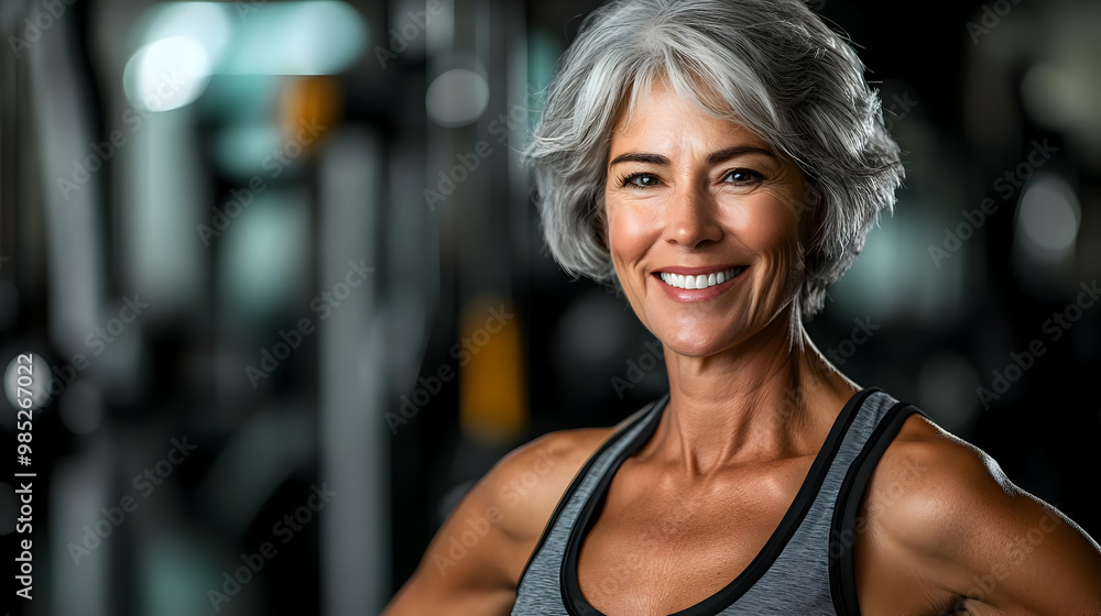 Smiling Woman at the Gym - Photo Smiling Woman at the Gym - Photo