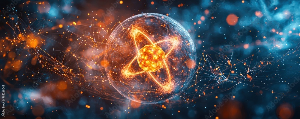Atomic isotopes involved in nuclear fission, a detailed breakdown with particles in motion and energy waves. Atomic isotopes involved in nuclear fission, a detailed breakdown with particles in motion and energy waves.