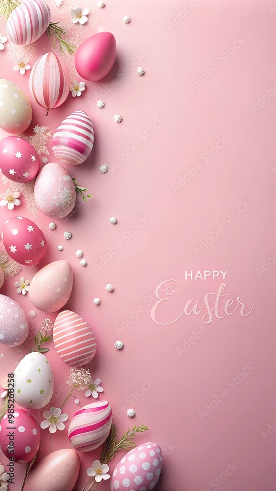 easter eggs on wooden background easter eggs on wooden background