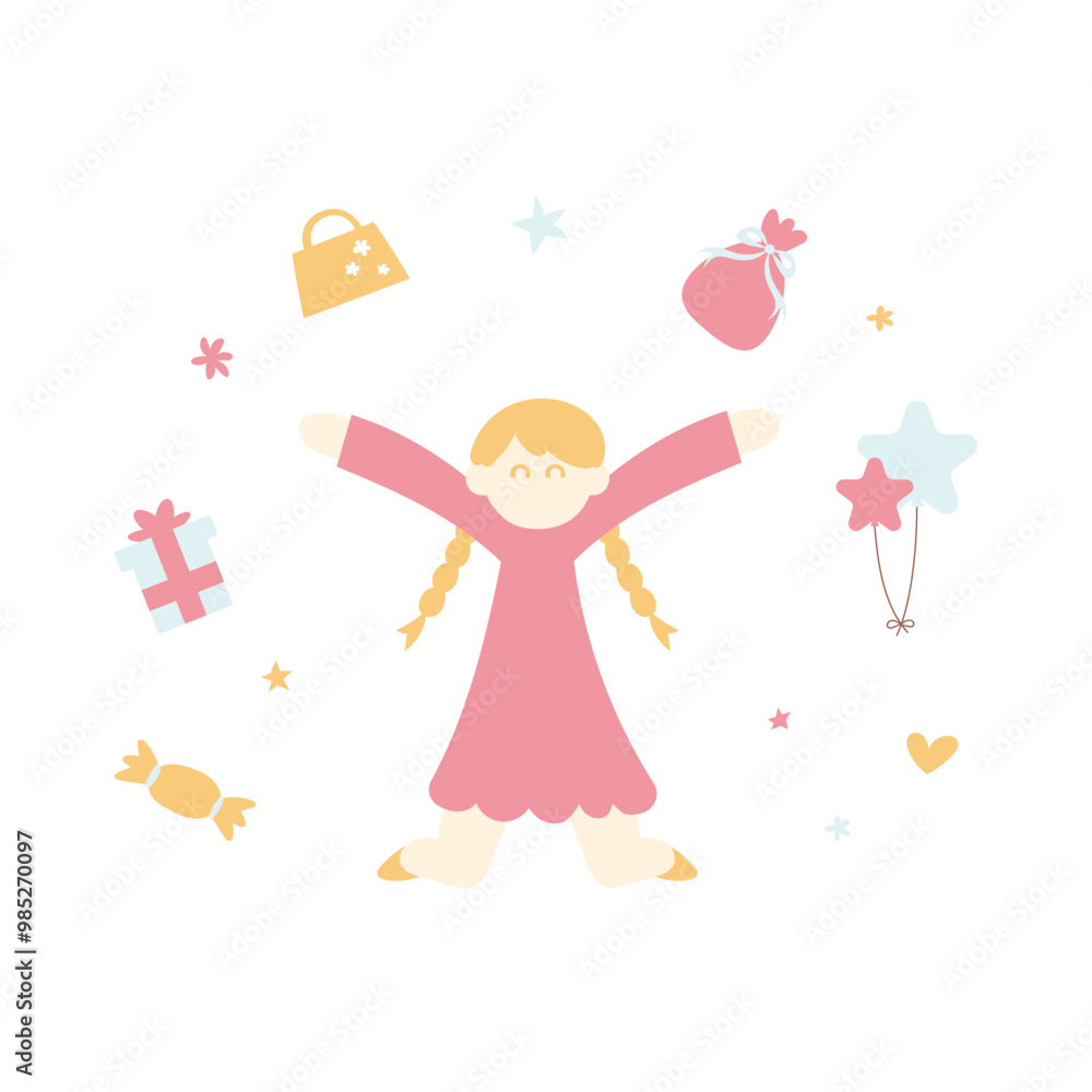 ショッピングと楽しむ人のイラスト ショッピングと楽しむ人のイラスト