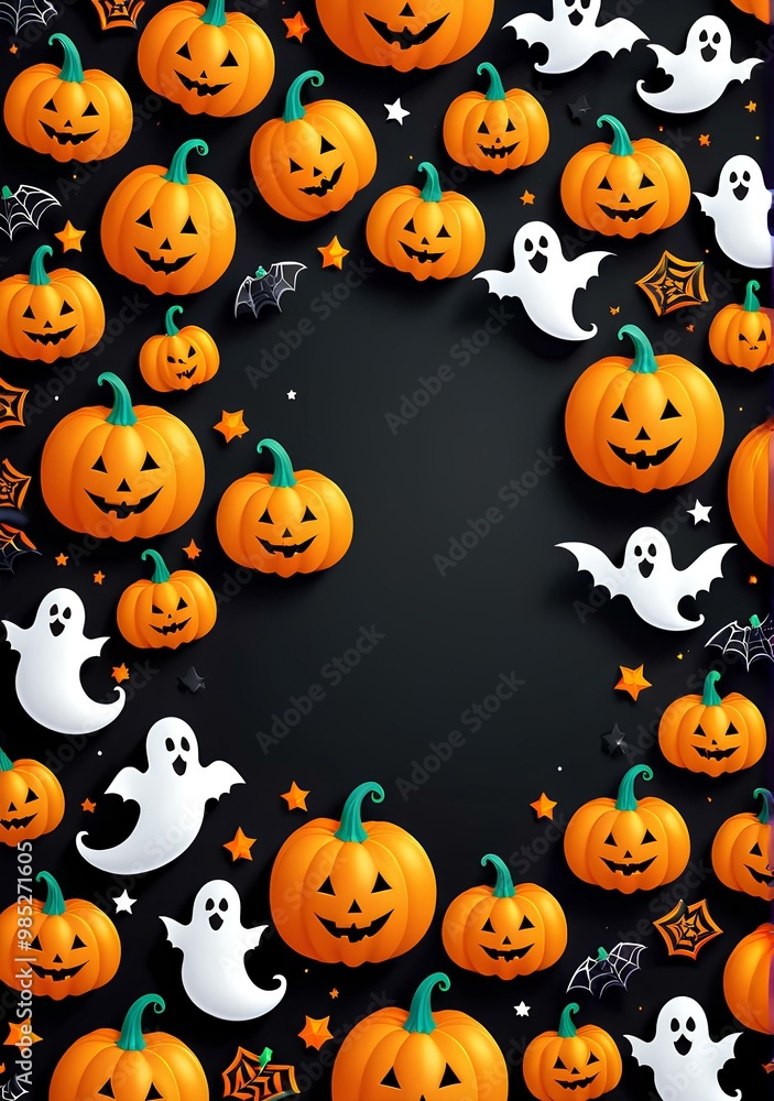 Halloween layout, Halloween copy space, Halloween card layout, Halloween pumpkin, Halloween letter paper, Halloween illustration, Halloween concept, Halloween background, Halloween banner Halloween layout, Halloween copy space, Halloween card layout, Halloween pumpkin, Halloween letter paper, Halloween illustration, Halloween concept, Halloween background, Halloween banner