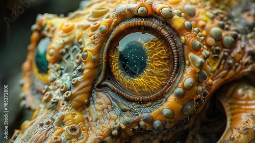 Wallpaper Mural Close-Up of a Mythical Creature's Eye Torontodigital.ca