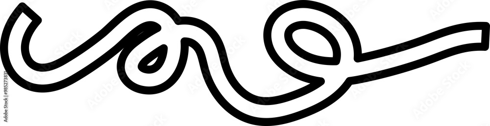 Line various spiral set. Element funny style Line various spiral set. Element funny style