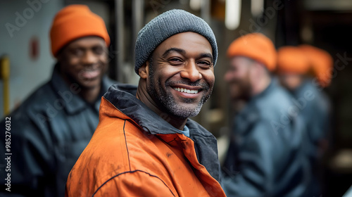 Smiling Construction Worker...