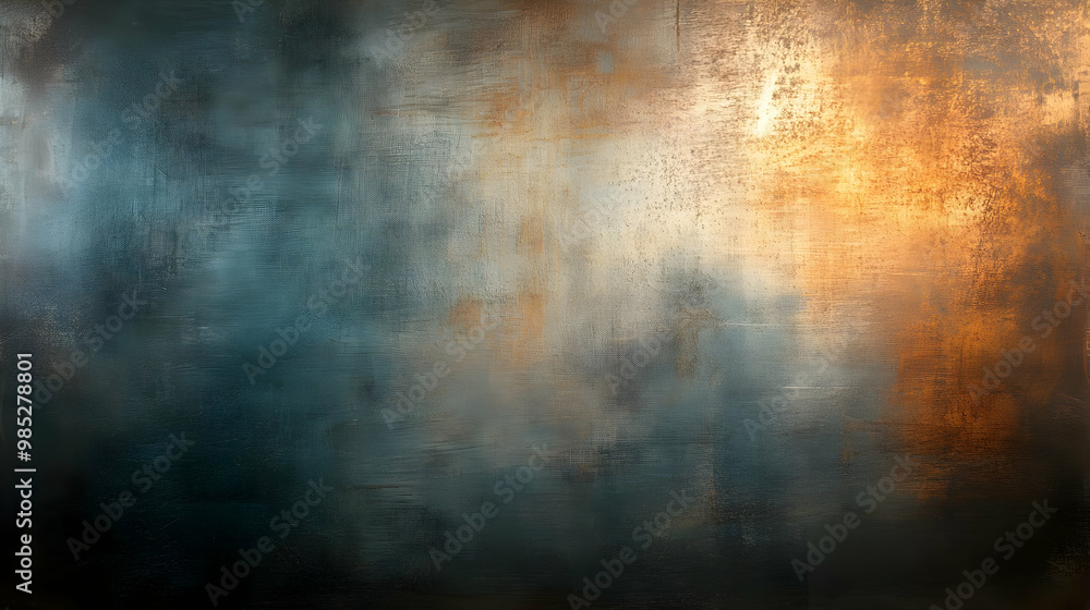 Obraz premium Abstract Background, Blue, Orange, Textured, Design